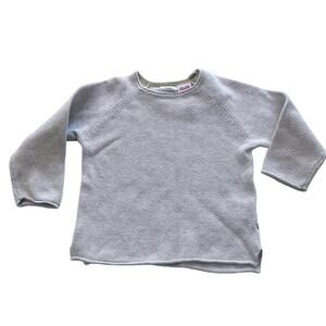 Zara boys neutral ecru/gray sweater 9-12 months